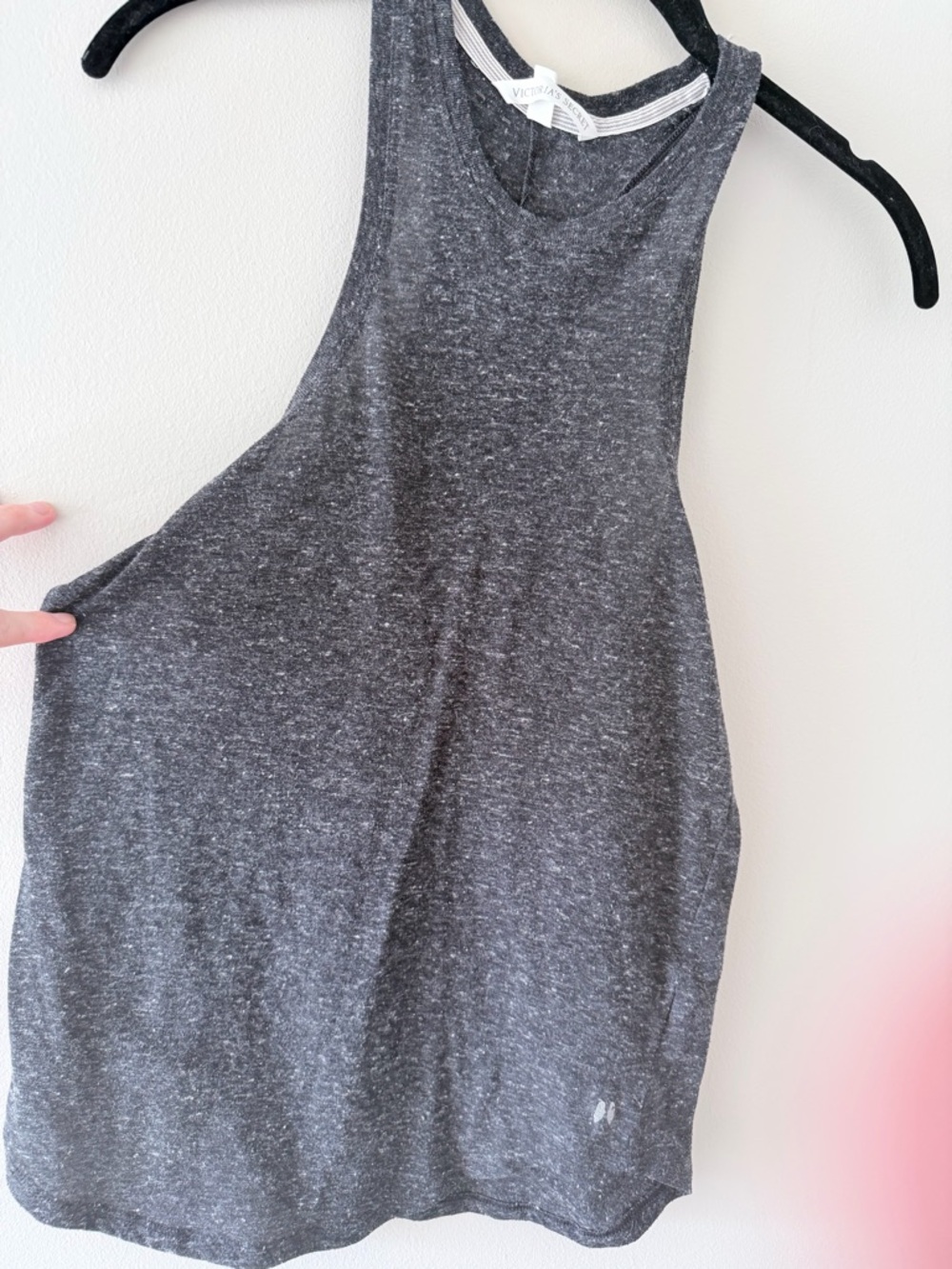 Victoria's Secret Dark Heather Gray Racerback Tank